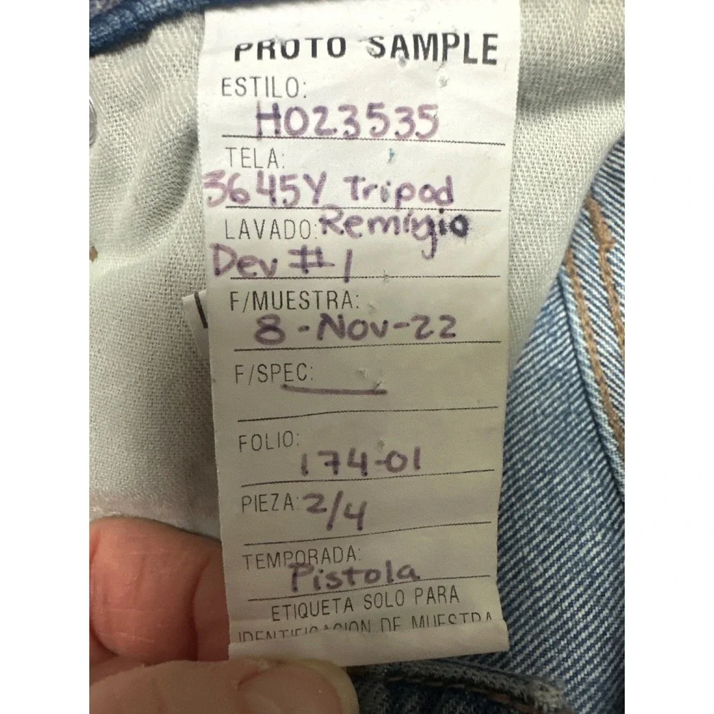 Pistola Cassie High Rise Straight Jeans‎ Rare Proto Sample Raw Hem Grunge Indie